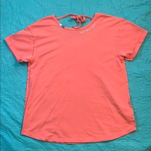 Jadelynn Brooke Coral Tie Back Shirt